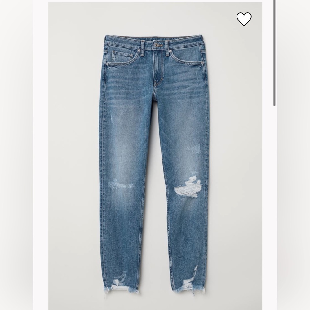 girlfriend fit h&m jeans size 2